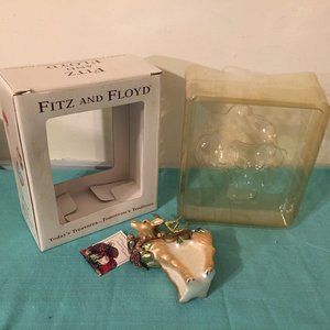Fitz and Floyd 2002 Florentine Reindeer Ornament
